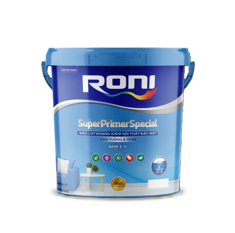 R811 SUPER PRIMER SPECIAL – SIÊU LÓT KHÁNG KIỀM NỘI THẤT ĐẶC BIỆT